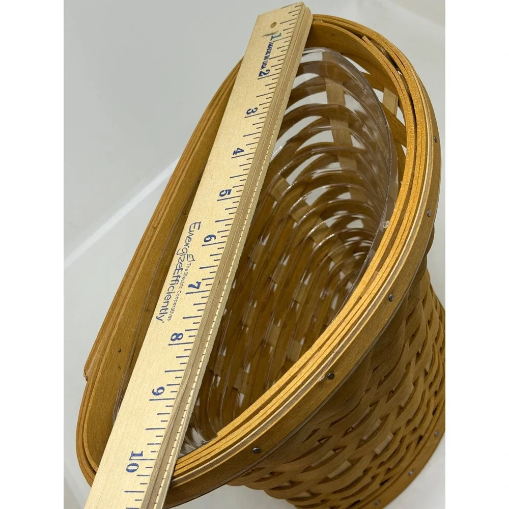 Longaberger Wall Vase Basket Brown At Home Garden Collection Woven Wood 2005